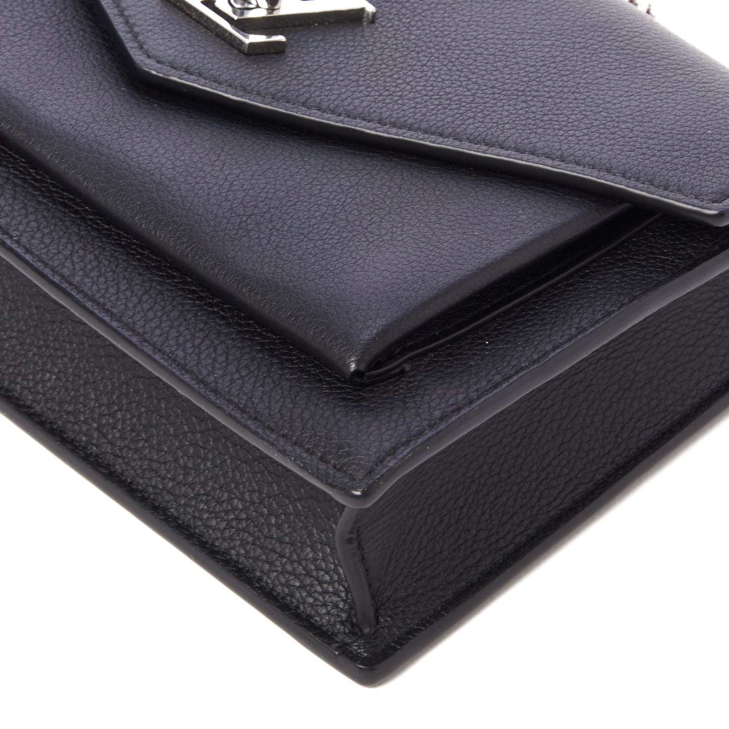 Soft Calfskin My Lockme Chain Pochette Black