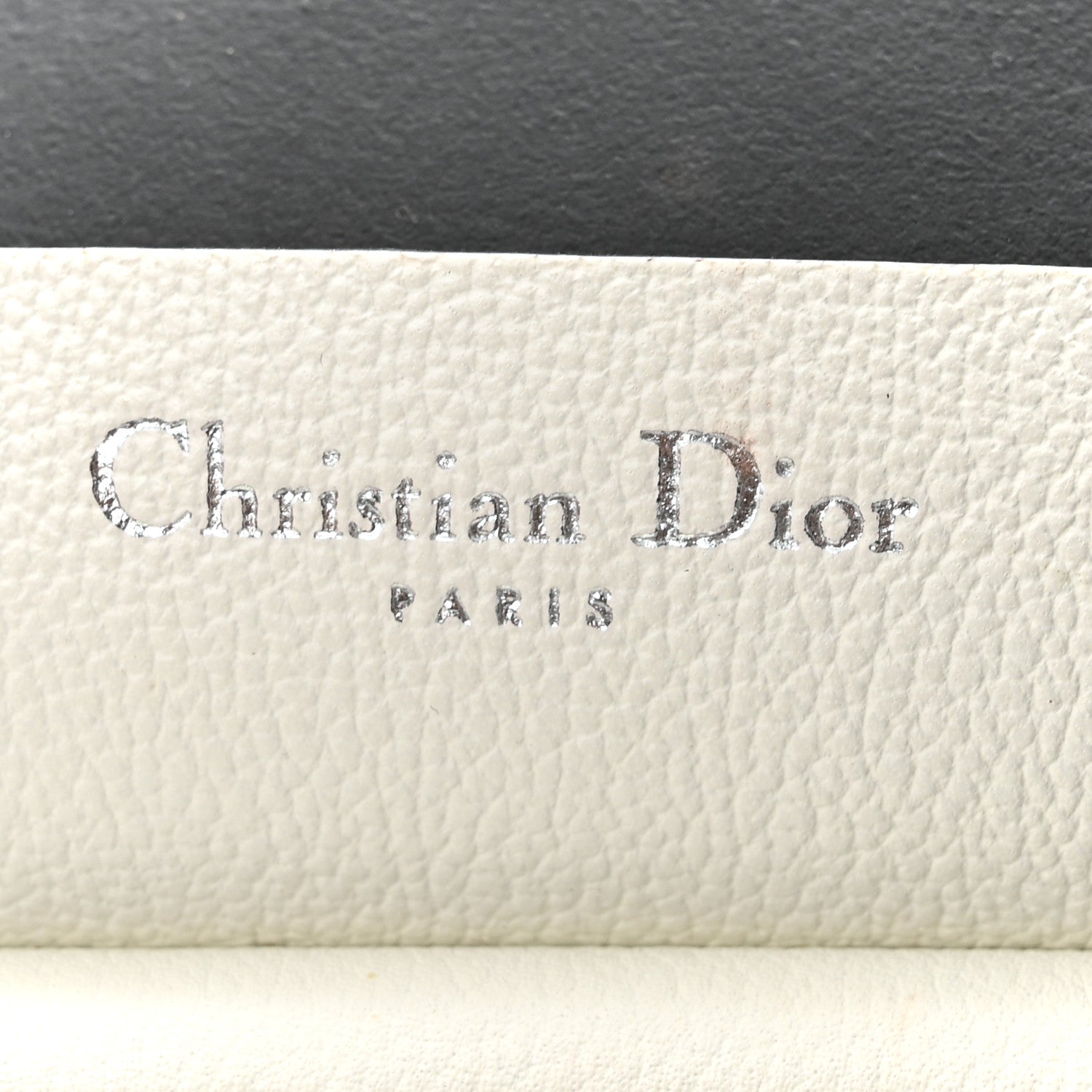 Christian Dior Supple Grained Calfskin Large Open Bar Tote White