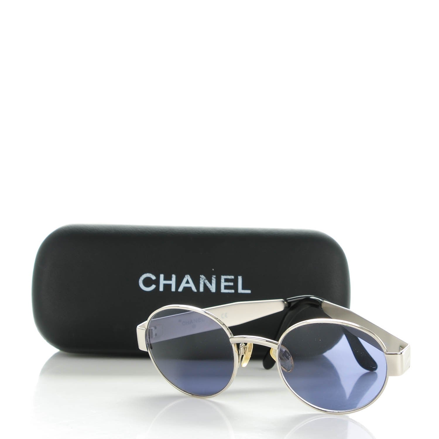 Chanel Round Sunglasses Silver 6 of 6