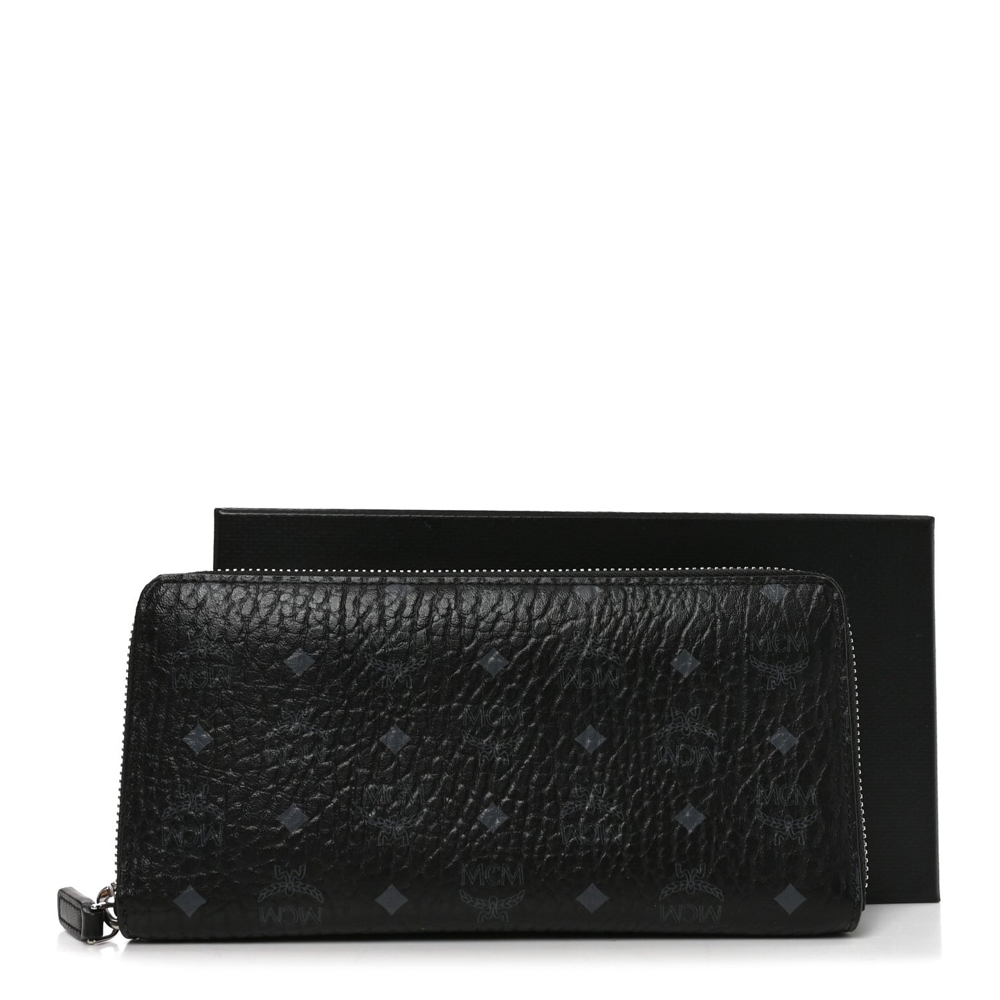 Visetos Large Zip Around Wallet Black