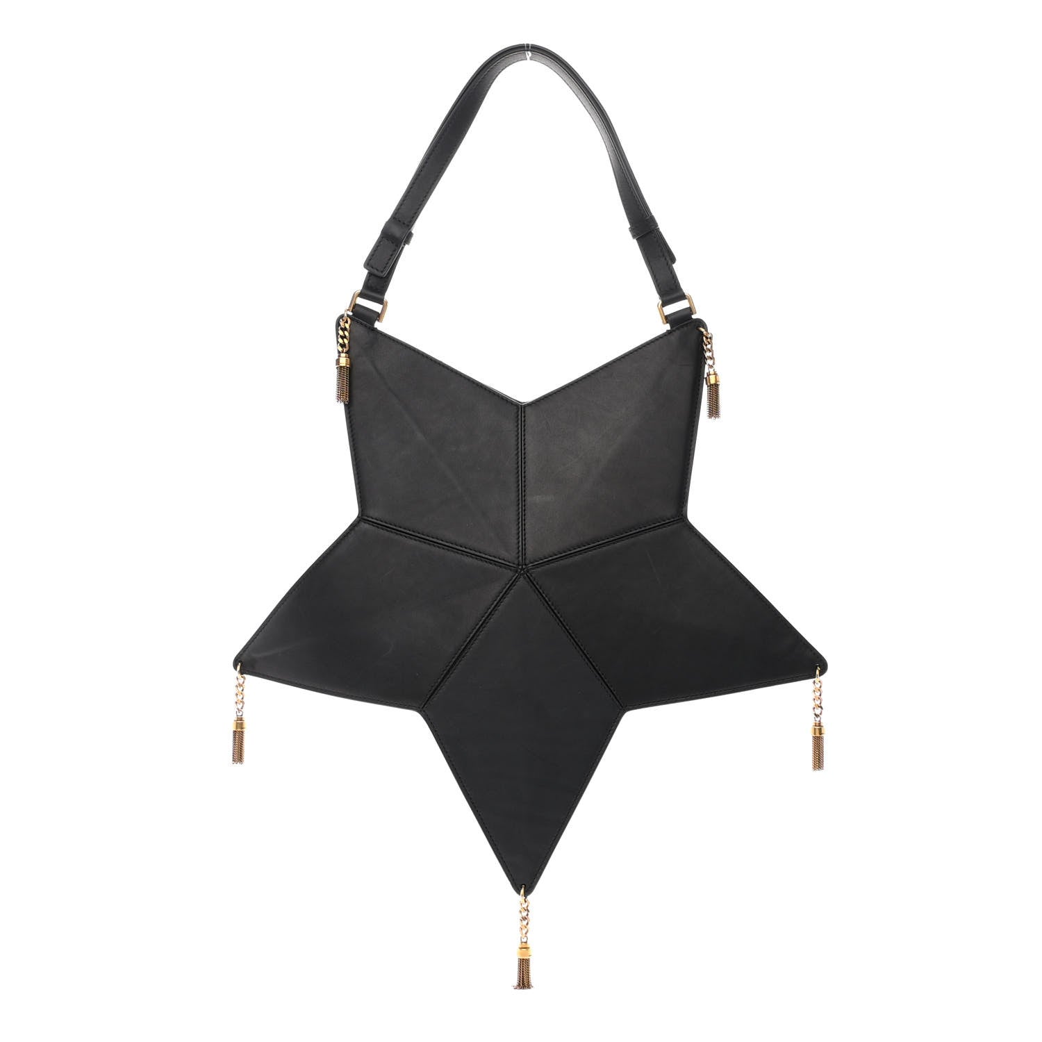 Saint Laurent Calfskin Astro Star Shoulder Bag Black 1 of 10