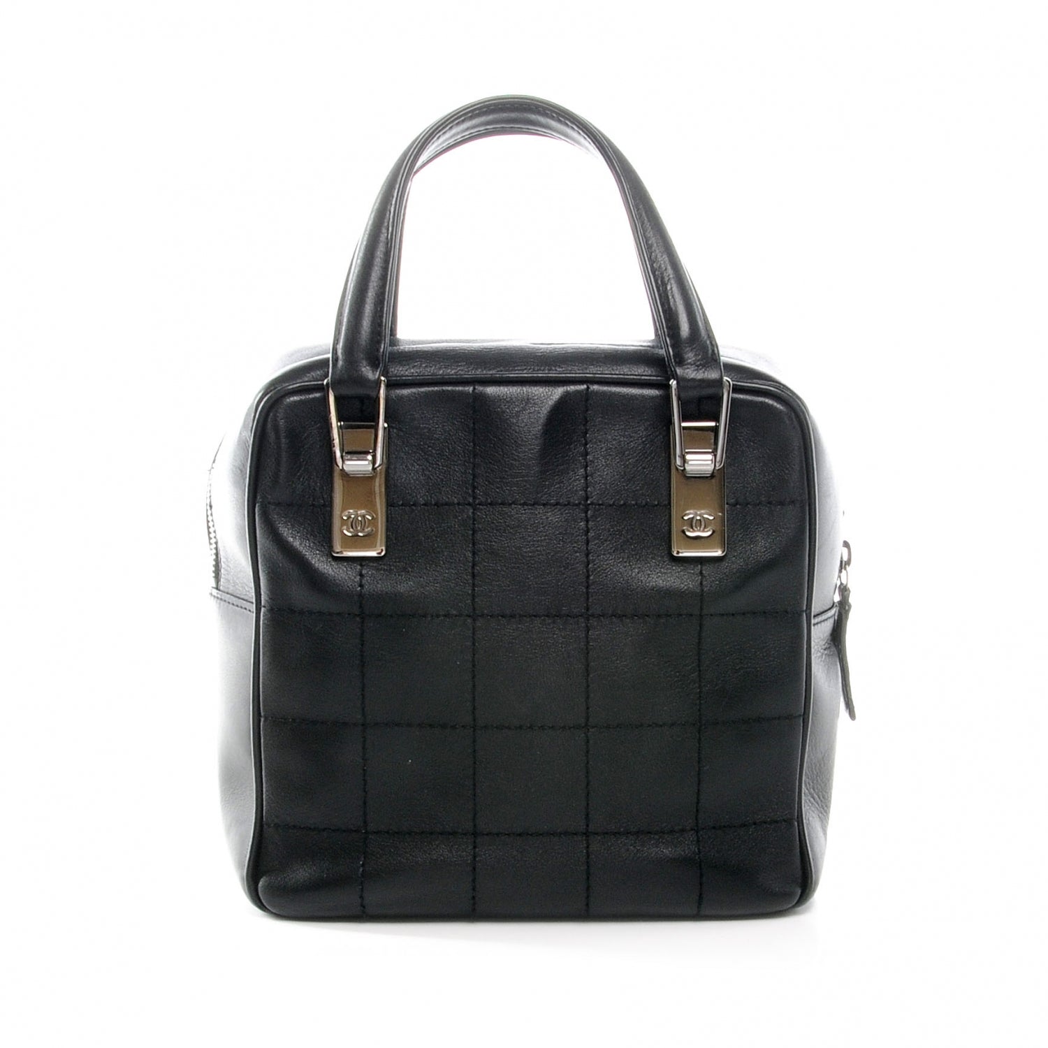 Chanel Leather Square Stitched Small Handbag Black 1 of 8