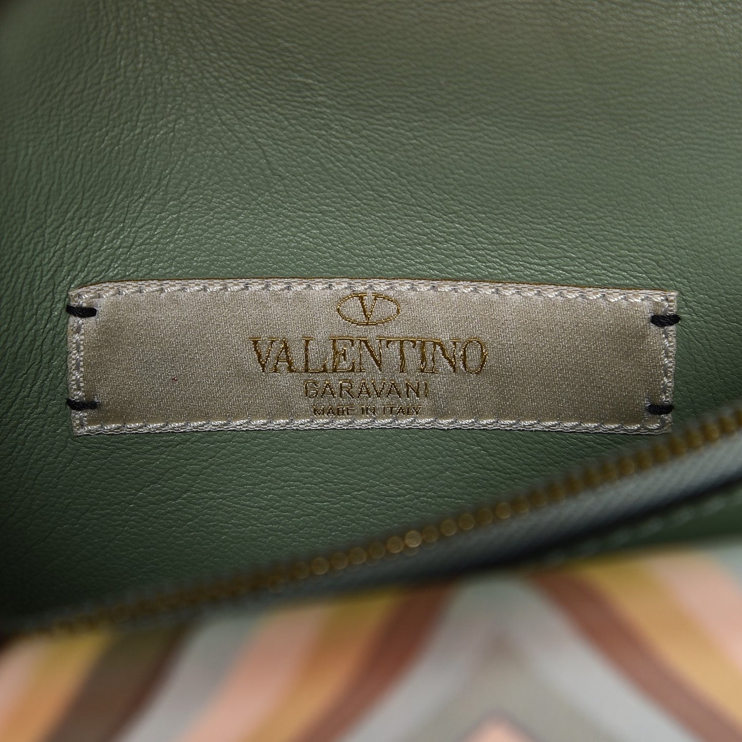 Vitello Native Couture 1975 Rockstud Wallet on Chain Multicolor