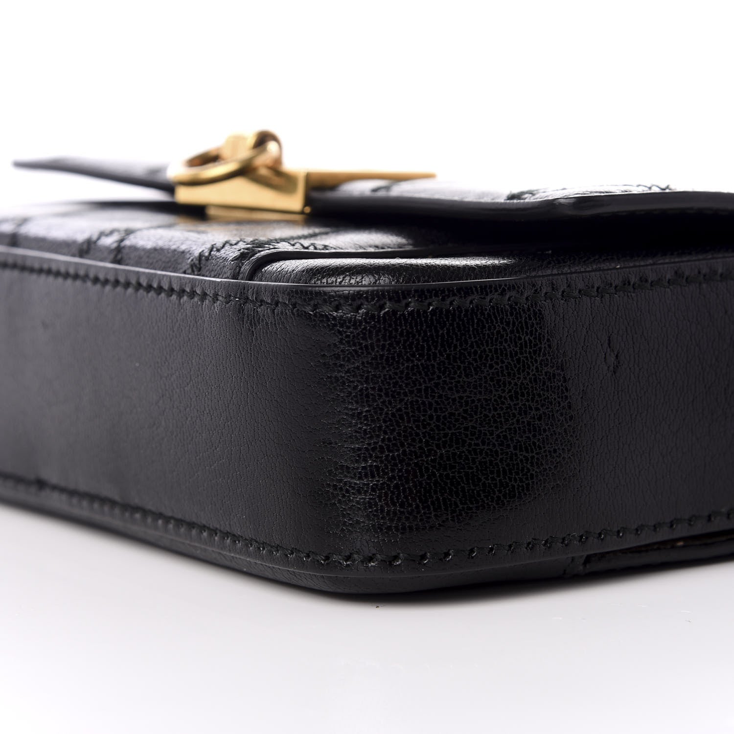 Givenchy Goatskin Quilted GV3 Mini Pocket Convertible Bag Black 6 of 8