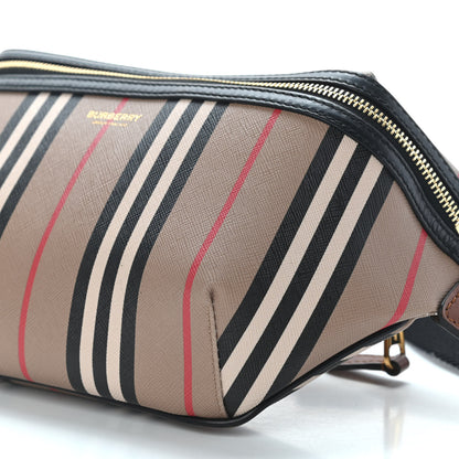 Burberry E-Canvas Icon Stripe Sonny Bum Bag Archive Beige 8 of 10