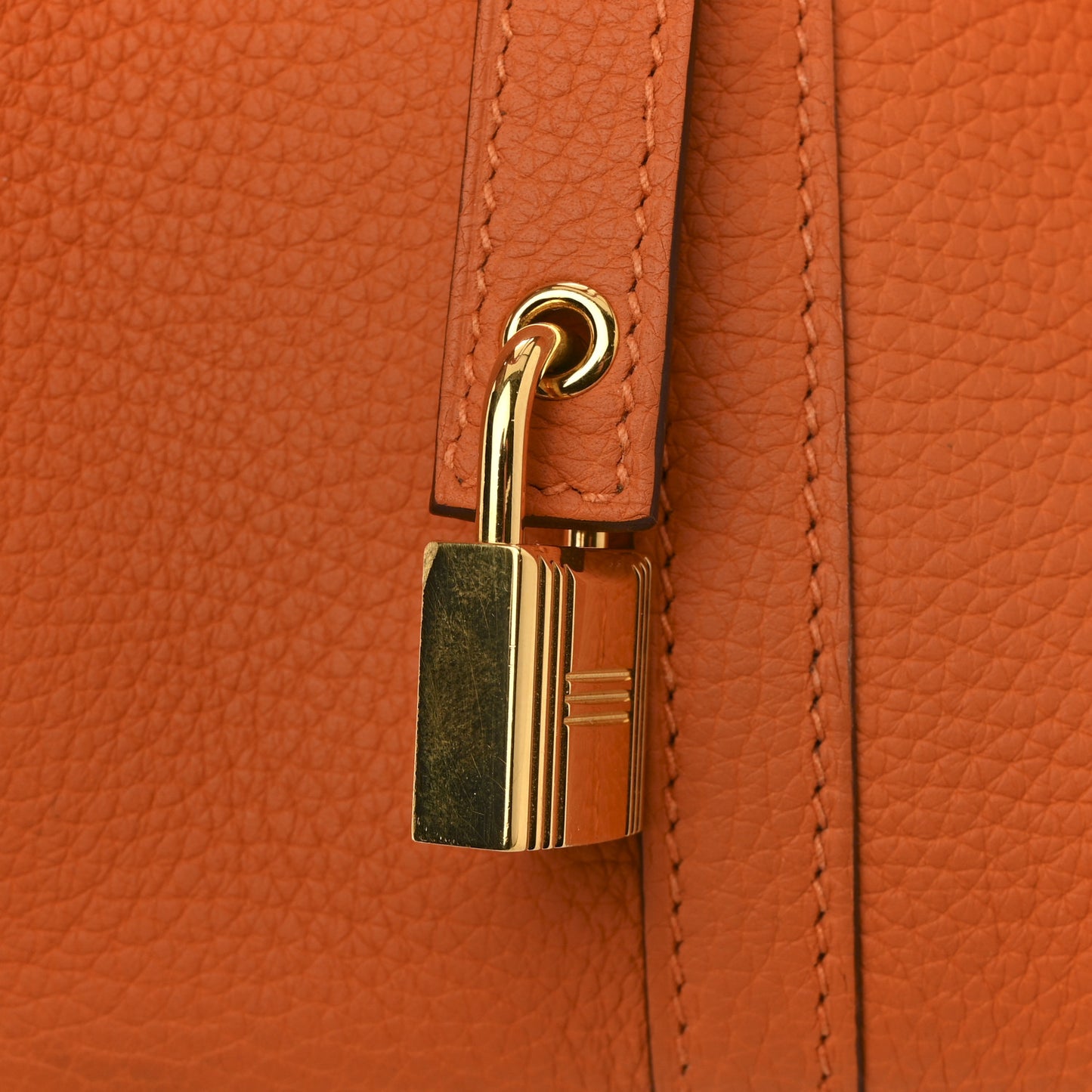 Taurillon Clemence Picotin Lock 22 MM Orange