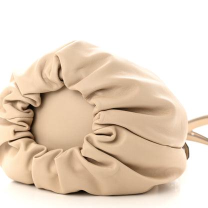 Loewe Gathered Lambskin Small Bounce Bag Beige 10 of 11