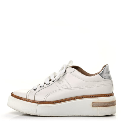 Hermes Calfskin Polo Sneakers 39 White 1 of 10