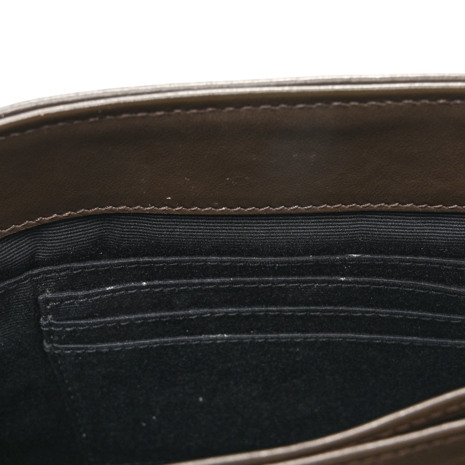 Saint Laurent Calfskin Y Quilted Monogram Toy Loulou Crossbody Bag Military Olive 12 of 18