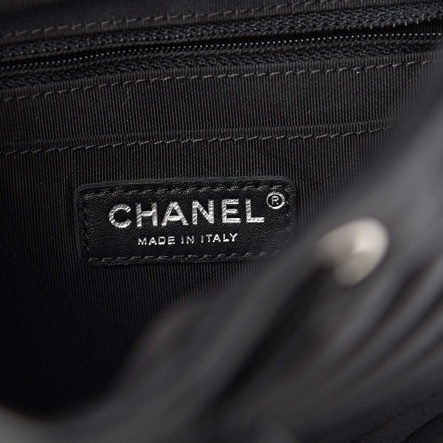 Calfskin Chevron Quilted Small Urban Spirit Backpack Black