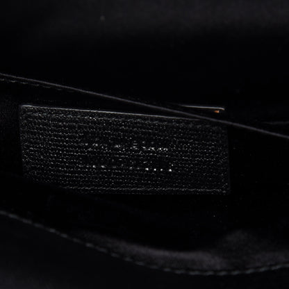 Saint Laurent Textured Calfskin Classic Y Ligne Clutch Black 8 of 9