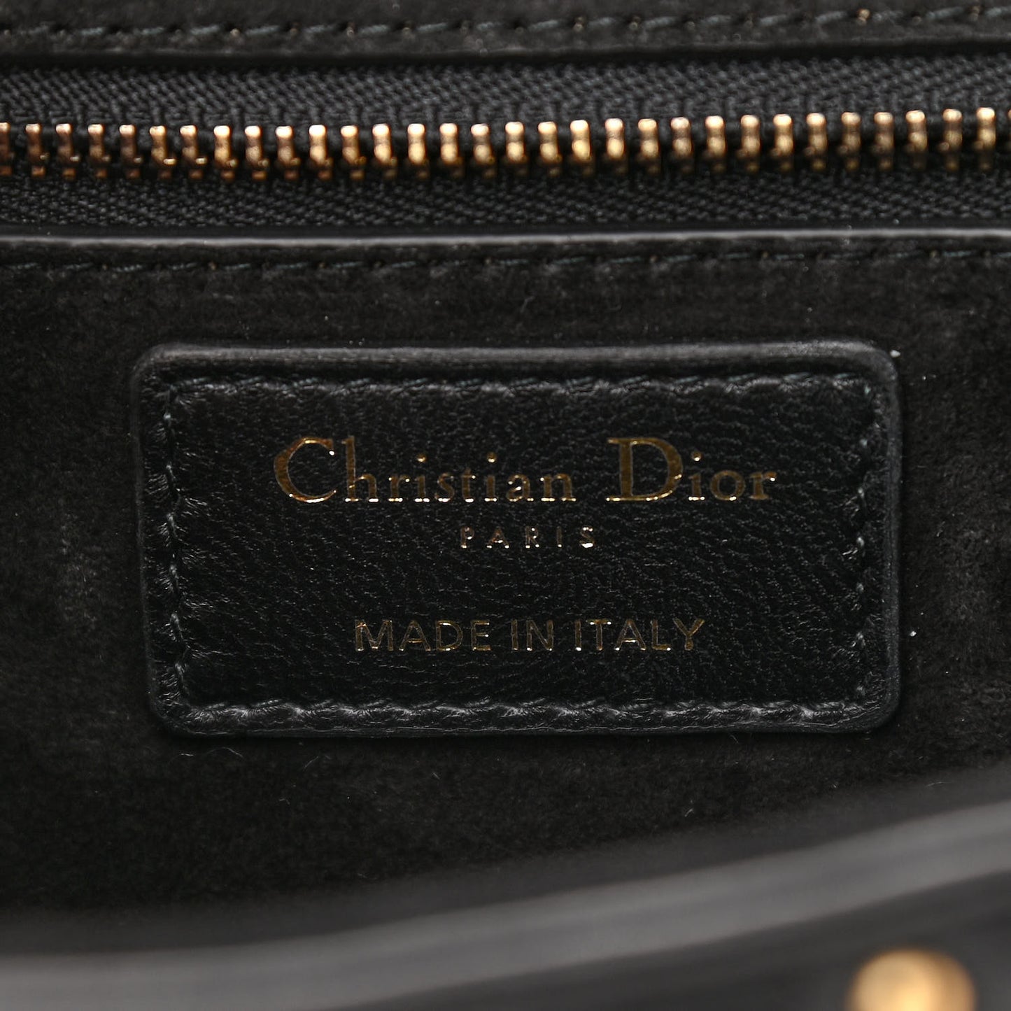 Lambskin Cannage Studded Large Dioraddict Flap Bag Black