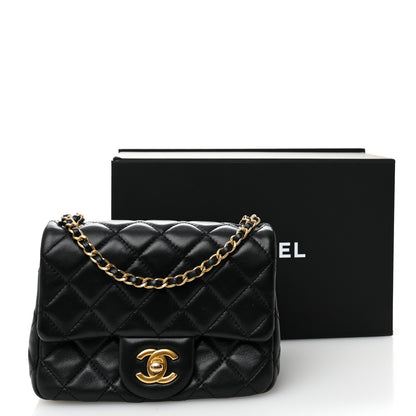 Chanel Lambskin Quilted Mini Pearl Crush Flap Black 11 of 11