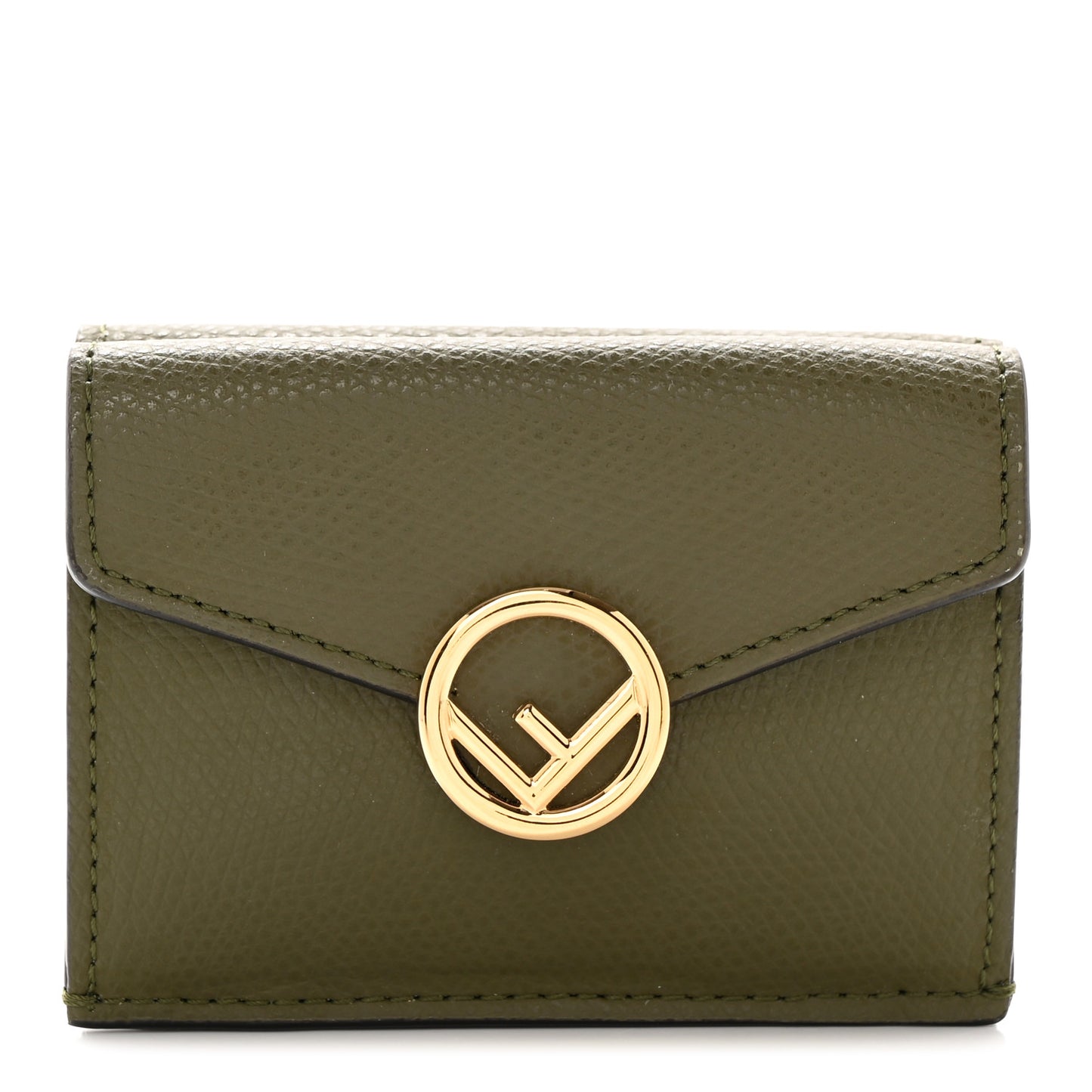 Vitello Cruise F is Fendi Micro Tri-Fold Envelope Wallet Asparago