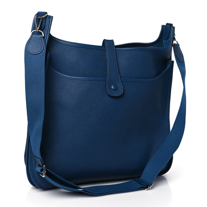 Hermes Taurillon Clemence Evelyne III TGM Bleu Obscur 3 of 9