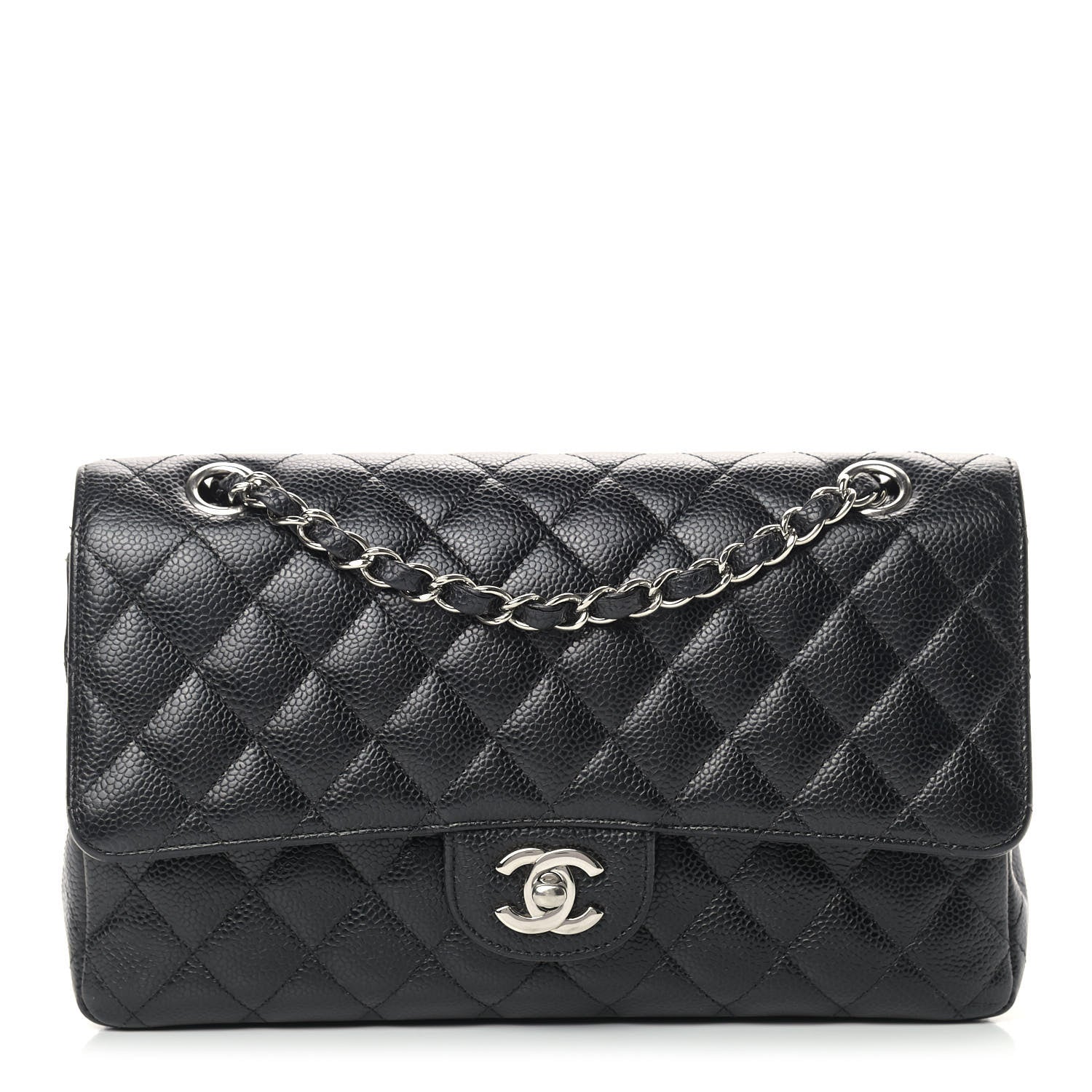 Chanel Caviar Quilted Medium Double Flap Black 1 of 16