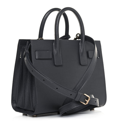 Saint Laurent Grain De Poudre Calfskin Nano Sac De Jour Storm 3 of 14