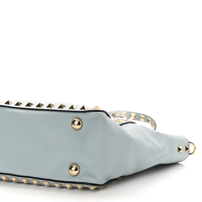 Valentino Garavani Vitello Mini Rockstud Tote Sky Sorbet 9 of 9