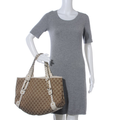 Gucci Monogram Pelham Medium Shoulder Bag White 2 of 8