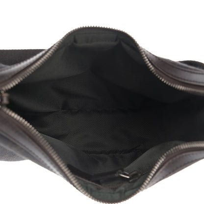 Gucci Denim Monogram Shoulder Bag Brown 5 of 18
