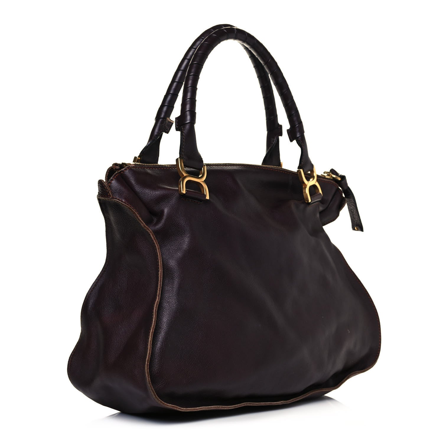 Chloe Calfskin Large Marcie Satchel Truffle 3 of 20