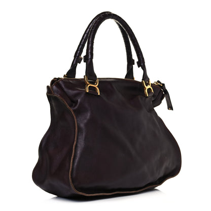 Chloe Calfskin Large Marcie Satchel Truffle 3 of 20