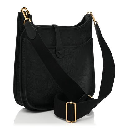 Hermes Taurillon Clemence Evelyne III PM Black 3 of 8