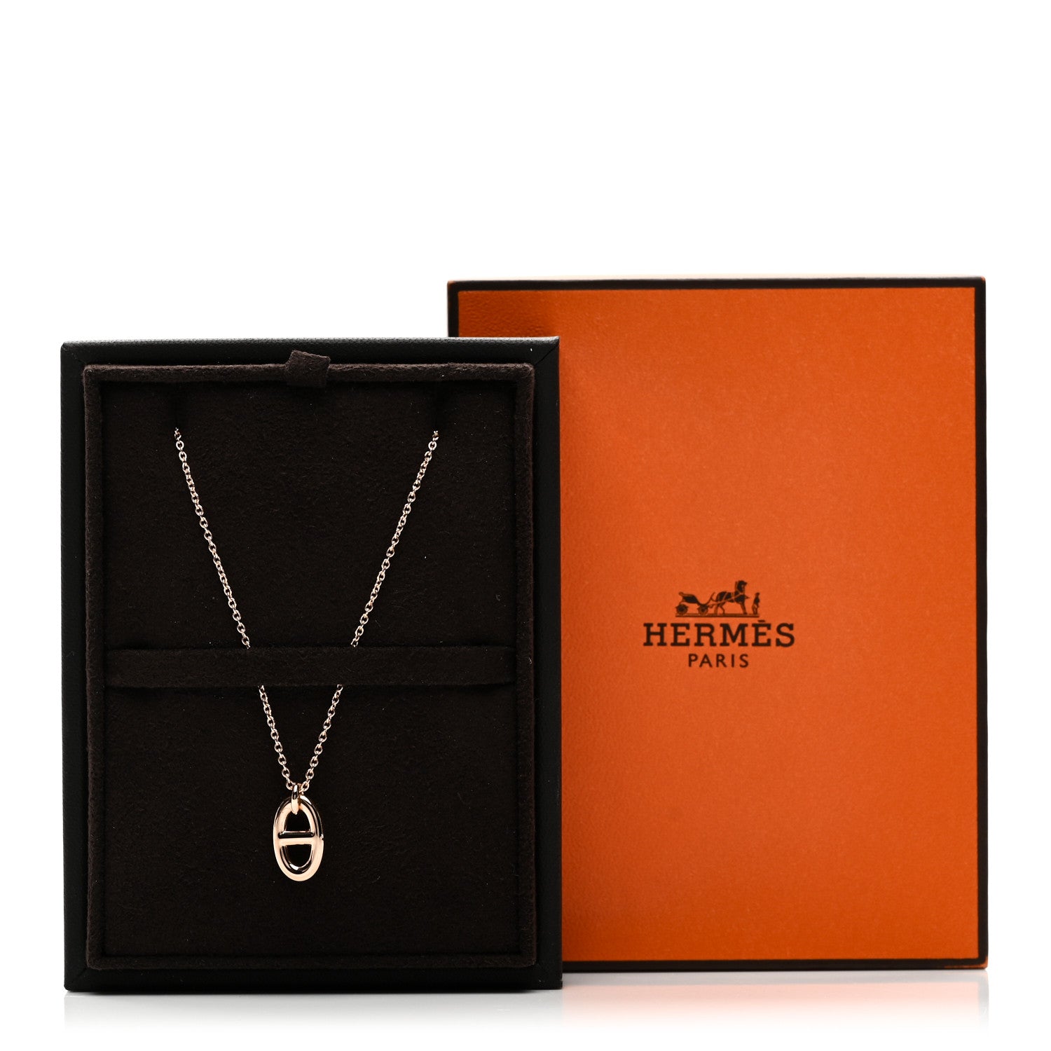 Hermes 18K Rose Gold PM Farandole Pendant Necklace 6 of 6