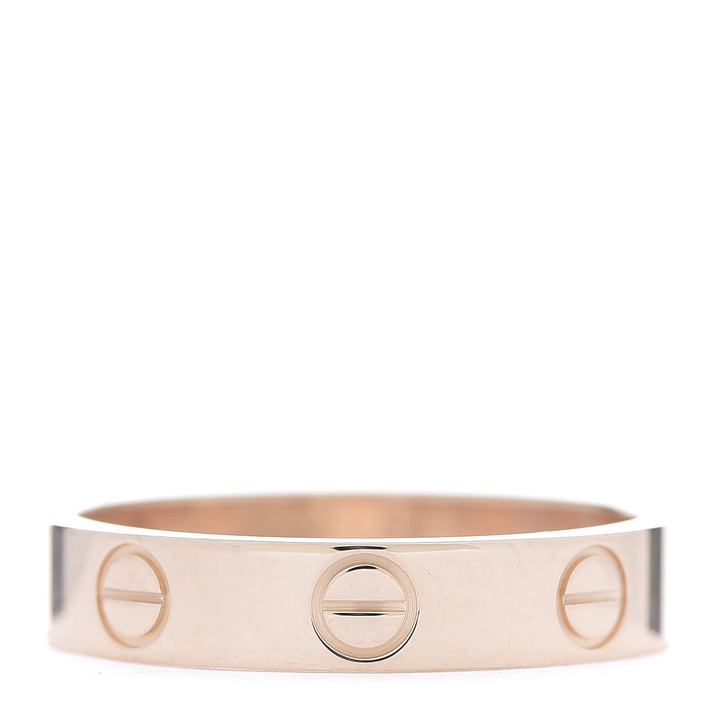 18K Pink Gold 3.5mm LOVE Wedding Band Ring 50 5.25