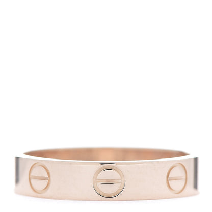 Cartier 18K Pink Gold 3.5mm LOVE Wedding Band Ring 50 5.25 1 of 5