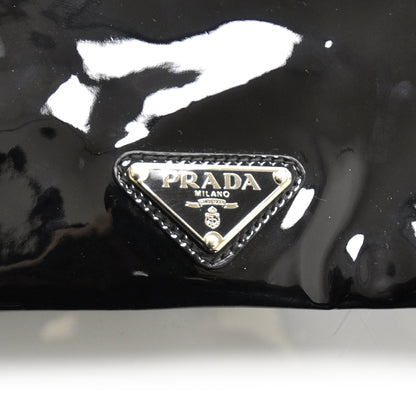 Prada Vernice Flat Clutch Black 6 of 8