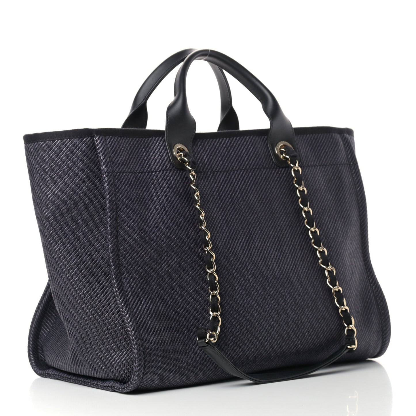 Canvas Medium Deauville Tote Black