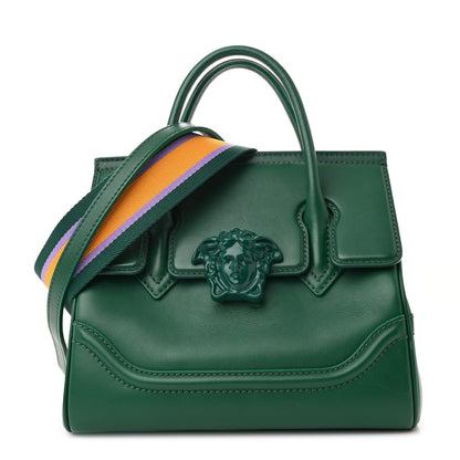 Versace Calfskin Medium Palazzo Empire Bag Green Purple Orange 1 of 12