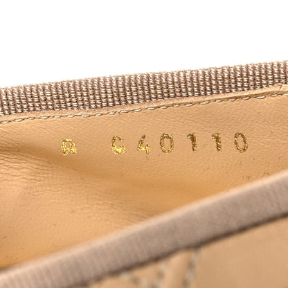 Chanel Lambskin Patent Double Stitched CC Cap Toe Ballerina Flats 40 Beige Black 7 of 9