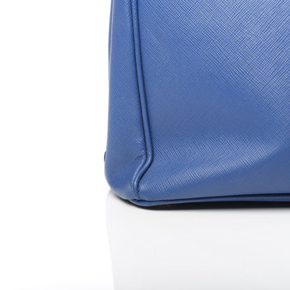 Prada Saffiano Medium Galleria Double Zip Tote Azzurro 14 of 16