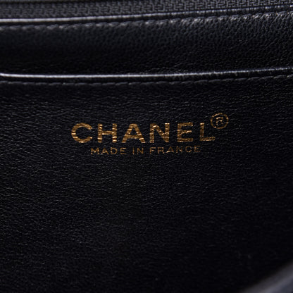 Chanel Caviar Quilted Jumbo Kelly Flap Black 6 of 10
