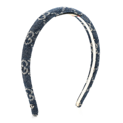 Gucci Denim Monogram Headband Blue 4 of 6