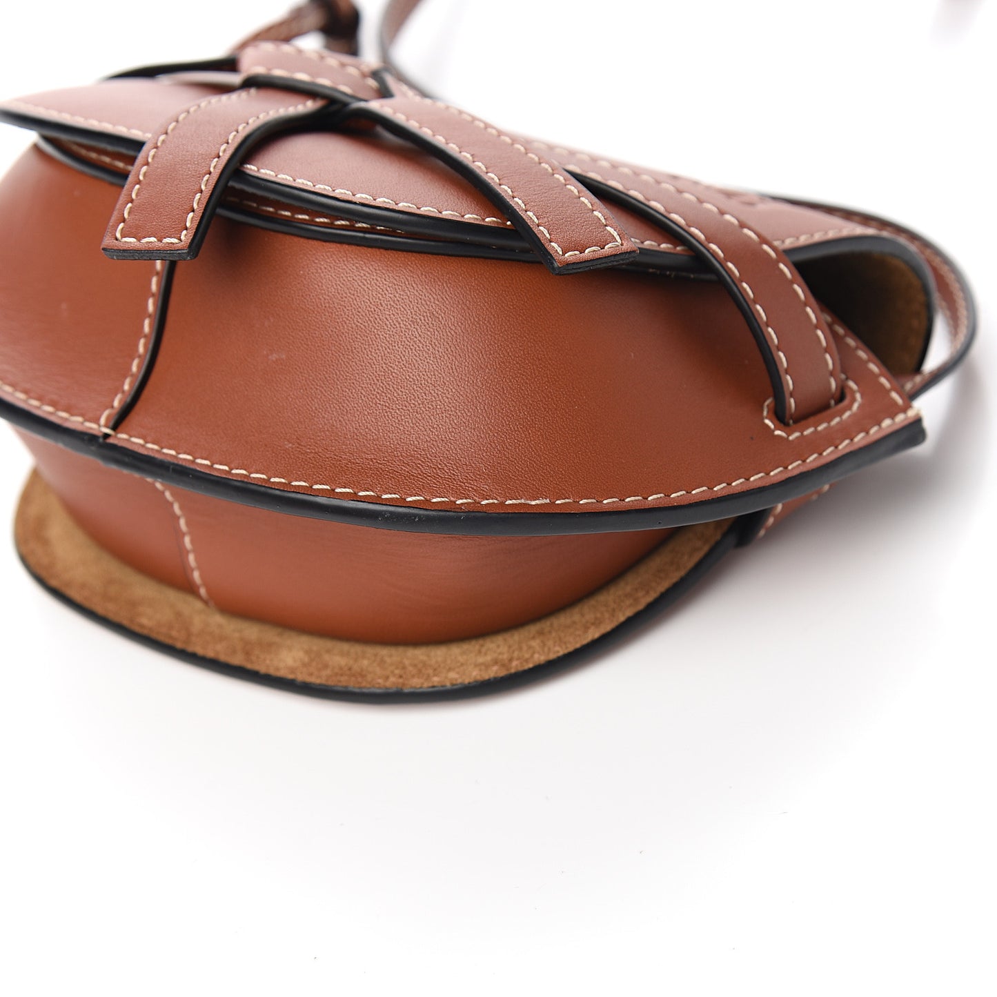 Calfskin Mini Gate Crossbody Bag Rust