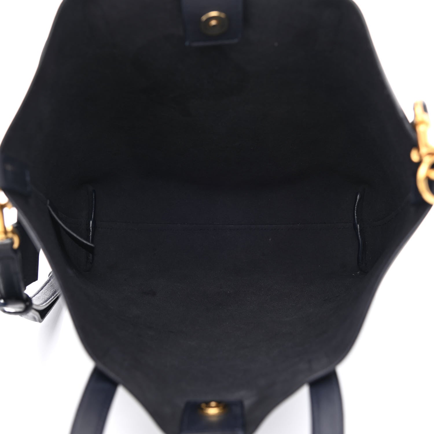 Saint Laurent Calfskin Toy Shopping Tote Navy 6 of 13