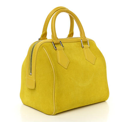 Louis Vuitton Suede Cubic Illusion Fleur Speedy Cube PM Yellow 3 of 14