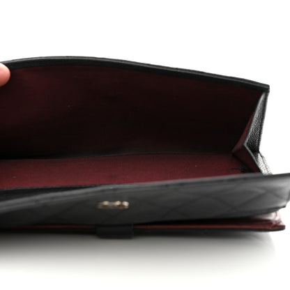Chanel Caviar Quilted CC Long Double Wallet Black 6 of 11