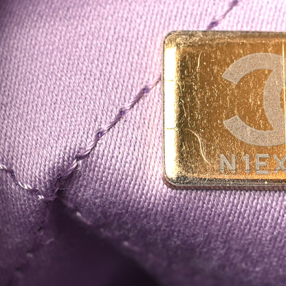 Chanel Shiny Calfskin Quilted Mini Chanel 22 Light Purple 7 of 11