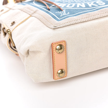 Louis Vuitton Toile Globe Shopper Cabas MM Blue 8 of 12