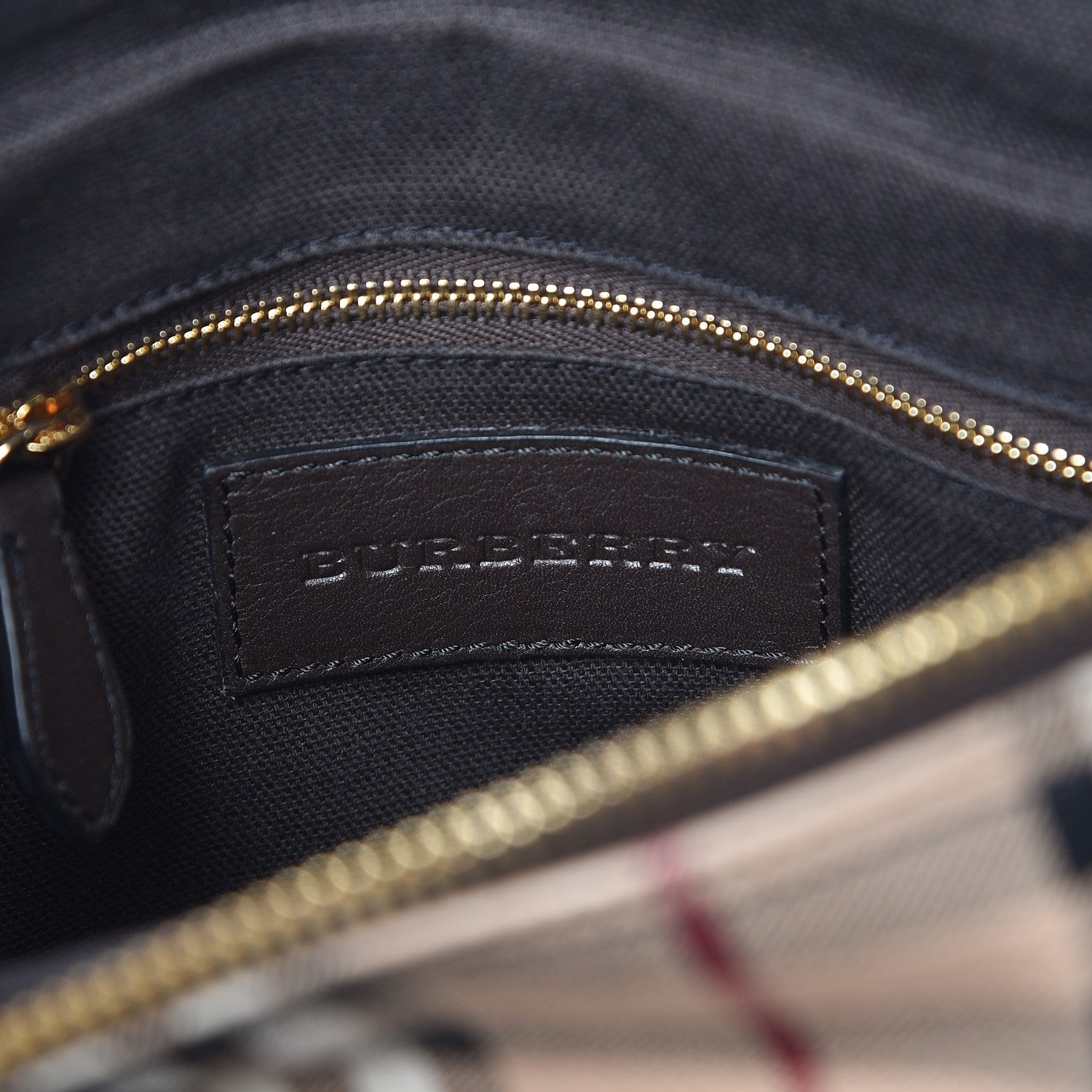 Burberry Haymarket Check Small Blaze Satchel Chocolate 7 of 9