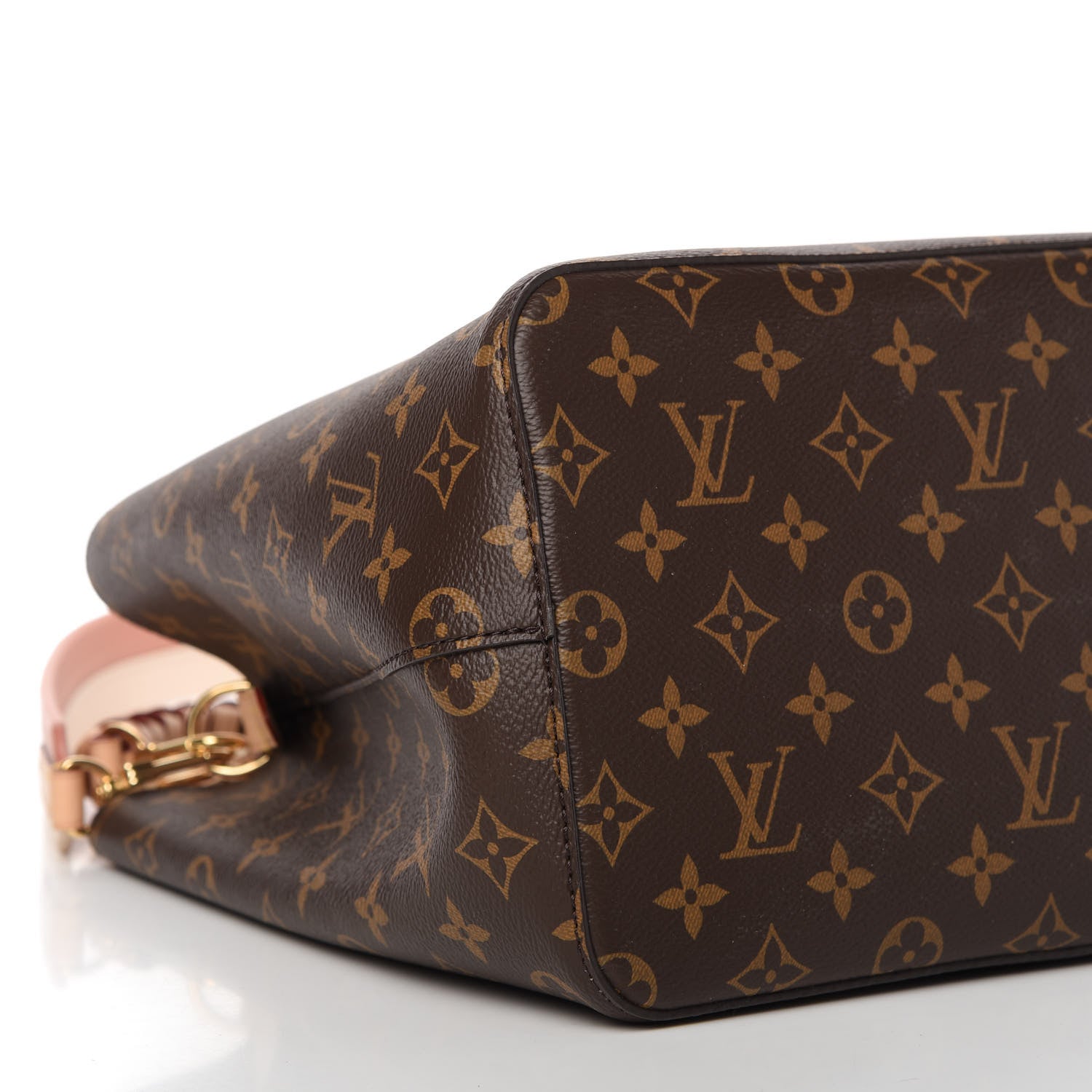 Louis Vuitton Monogram Braided Neonoe MM Peach Cream 6 of 10
