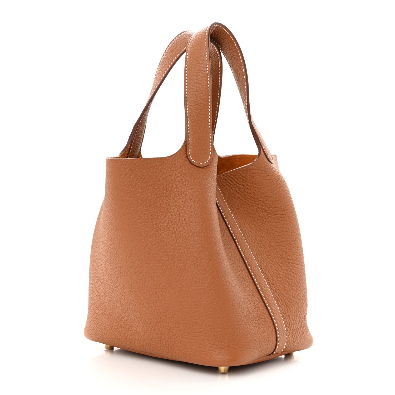 Hermes Taurillon Clemence Picotin Lock 18 PM Gold 3 of 11