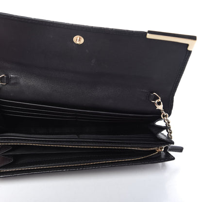 Gucci Soft Microguccissima Dice Chain Wallet Black 5 of 9