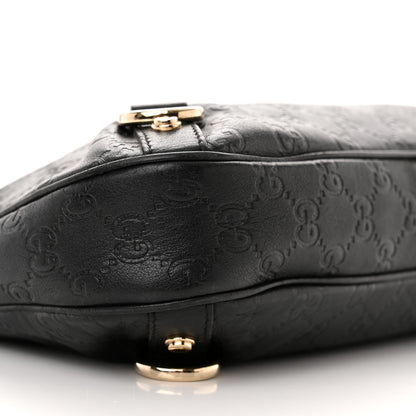 Gucci Guccissima Medium Abbey D Ring Hobo Black 9 of 14