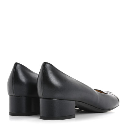 Chanel Lambskin Cap Toe CC Pumps 40 Black 5 of 9