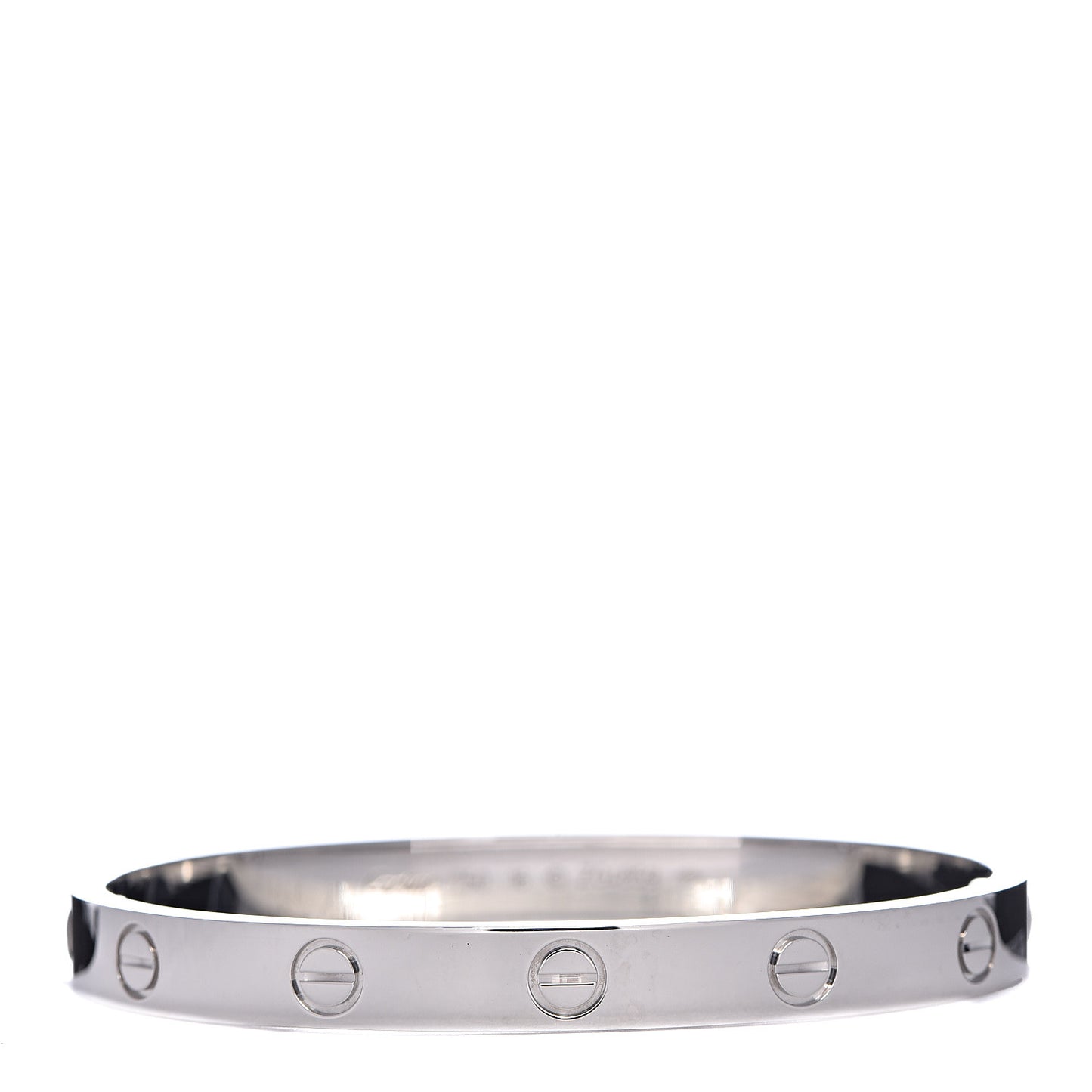 18K White Gold LOVE Bracelet 16